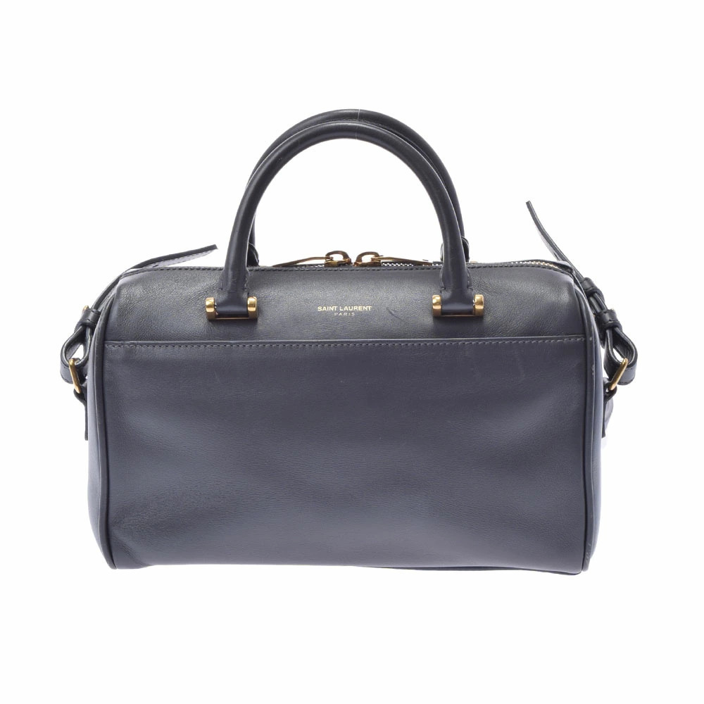 SAINT LAURENT Baby Duffle Gray Calfskin Handbag
